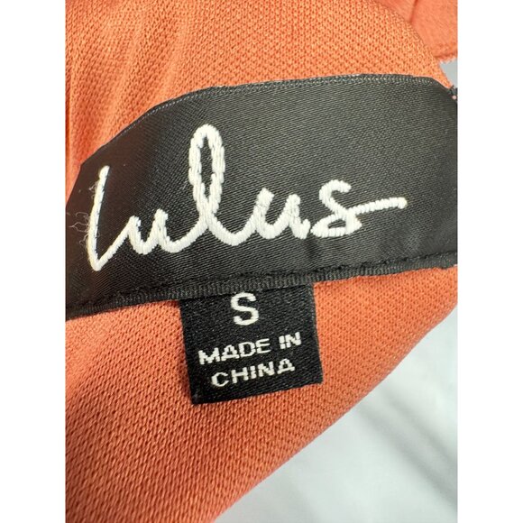 Lulus Women's Maxi Dress Sleeveless Party Size Small Coral Spaghetti Straps - Picture 5 of 8